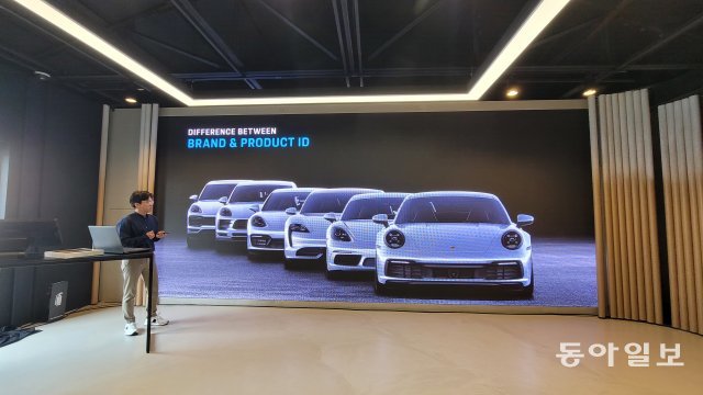 포르쉐임을 한눈에 알아보게 하는 포르쉐 차종들의  헤드램프, 차폭과 차고의 황금 비율.  사진｜원성열 기자