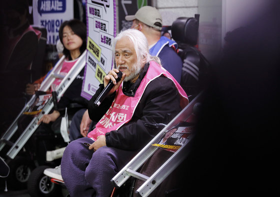 박경석 전국장애인차별철폐연대 상임공동대표. 2023.3.23/뉴스1