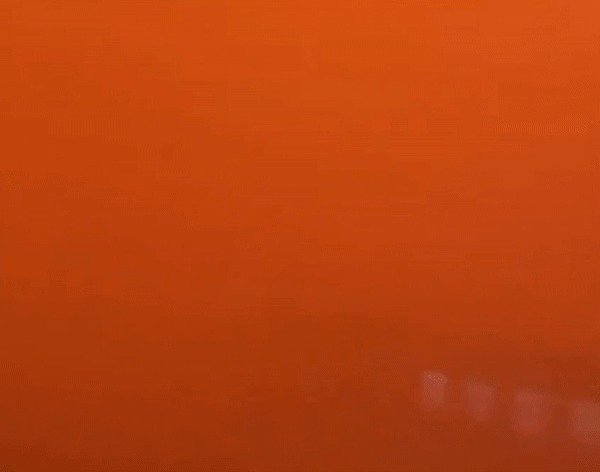 10일 황사 발원지 근처인 중국 네이멍구자치구 우란차부시에서 촬영된 영상. (시나뉴스)