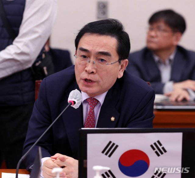 태영호 국민의힘 의원. 뉴시스