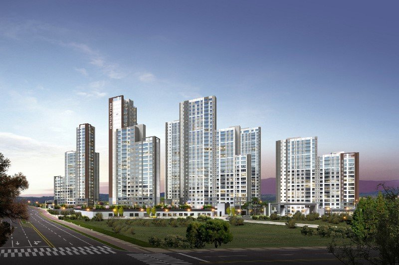 군산 한라비발디 더프라임 조경도. HL디앤아이한라 제공