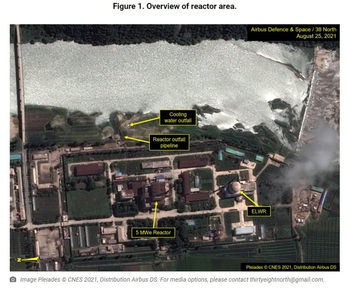 영변 핵시설 위성사진. 2021.08.31. 38노스 캡처