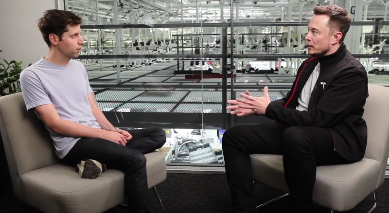 2016년 당시 와이콤비네이터 수장이던 샘 알트만이 일론 머스크 테슬라 CEO와 대담을 나누고 있다. 두 사람이 오픈AI를 공동설립한 지 얼마 안 됐을 때다. 와이콤비네이터 유튜브 캡처