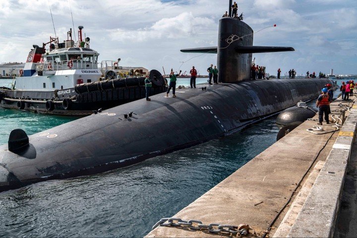 하와이에 입항한 미 해군 오하이오급 전략원자력잠수함(SSBN). 미해군 제공