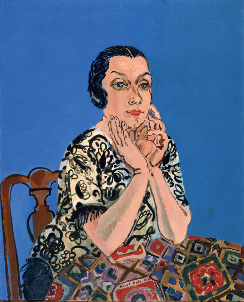 ???? ??? ??(Portrait of Emilienne Dufy). 1930 ? Musée des Beaux-Arts Jules Chéret , Nice / ? ADAGP, Paris