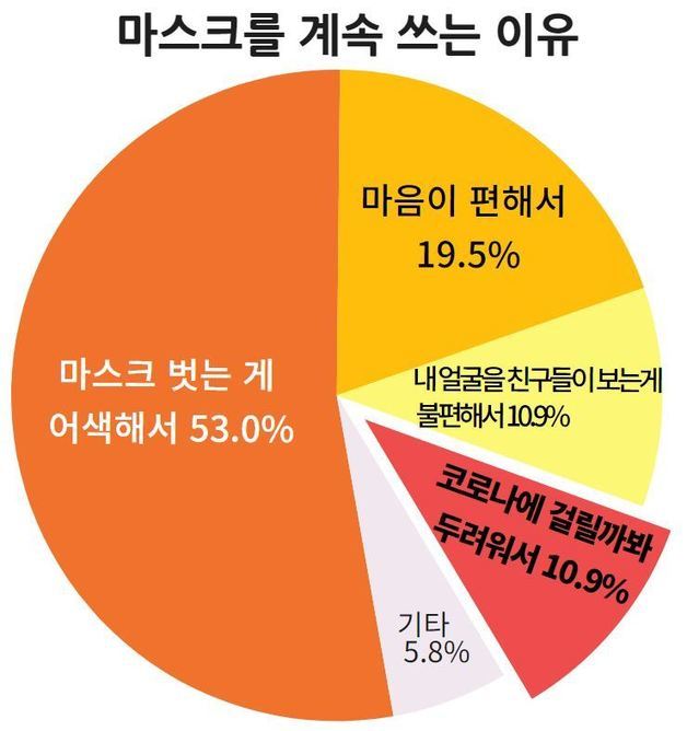 ‘마스크를 쓰는 이유’ 질문에 대한 응답. 전국교직원노동조합 제공