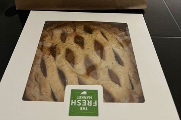 미국 워싱턴 DC 거주 한인이 미국인 이웃으로부터 받은 파이. 대통령실 제공