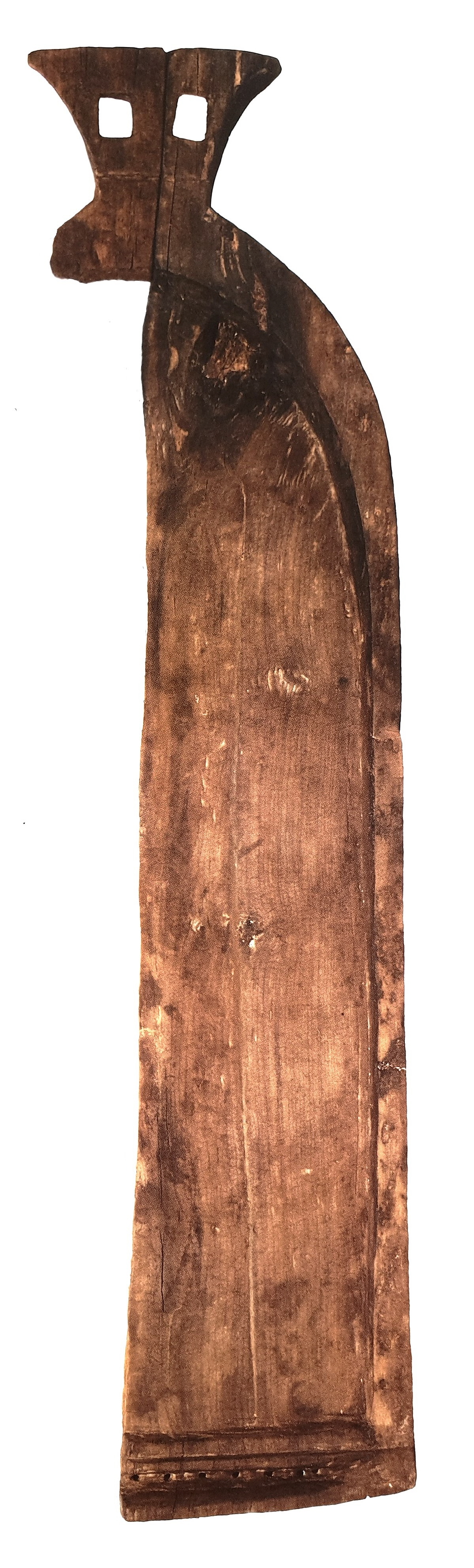 1992년 광주 광산구 신창동에서 출토된 초기 철기시대 현악기(길이 77.2cm). 연못 속 촉촉한 펄에 밀봉된 덕분에 보존 
상태가 완벽하다. 국립광주박물관 제공