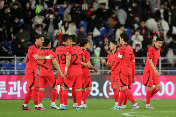 9월 유럽에서 원정 평가전을 치를 예정인 축구 국가대표팀. 뉴스1