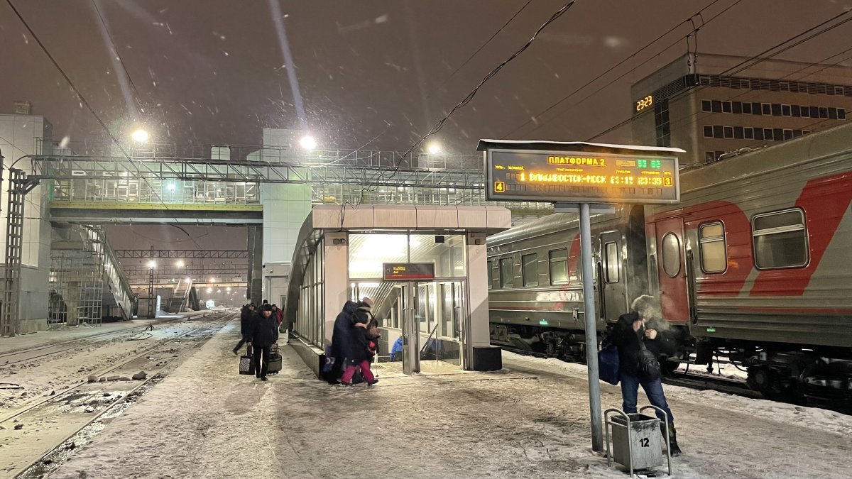 이묵돌 작가가 러시아 여행 중 찍은 한 기차역의 모습. 본인 제공