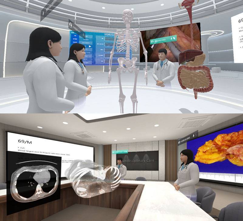 '닥터메타'를 이용한 다학제 컨퍼런스 시연 / 출처=디지포레