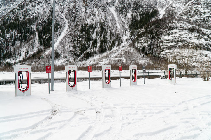 겨울이면 줄어드는 충전량은 노르웨이 전기차 이용자들의 큰 고민거리이다. 게티이미지