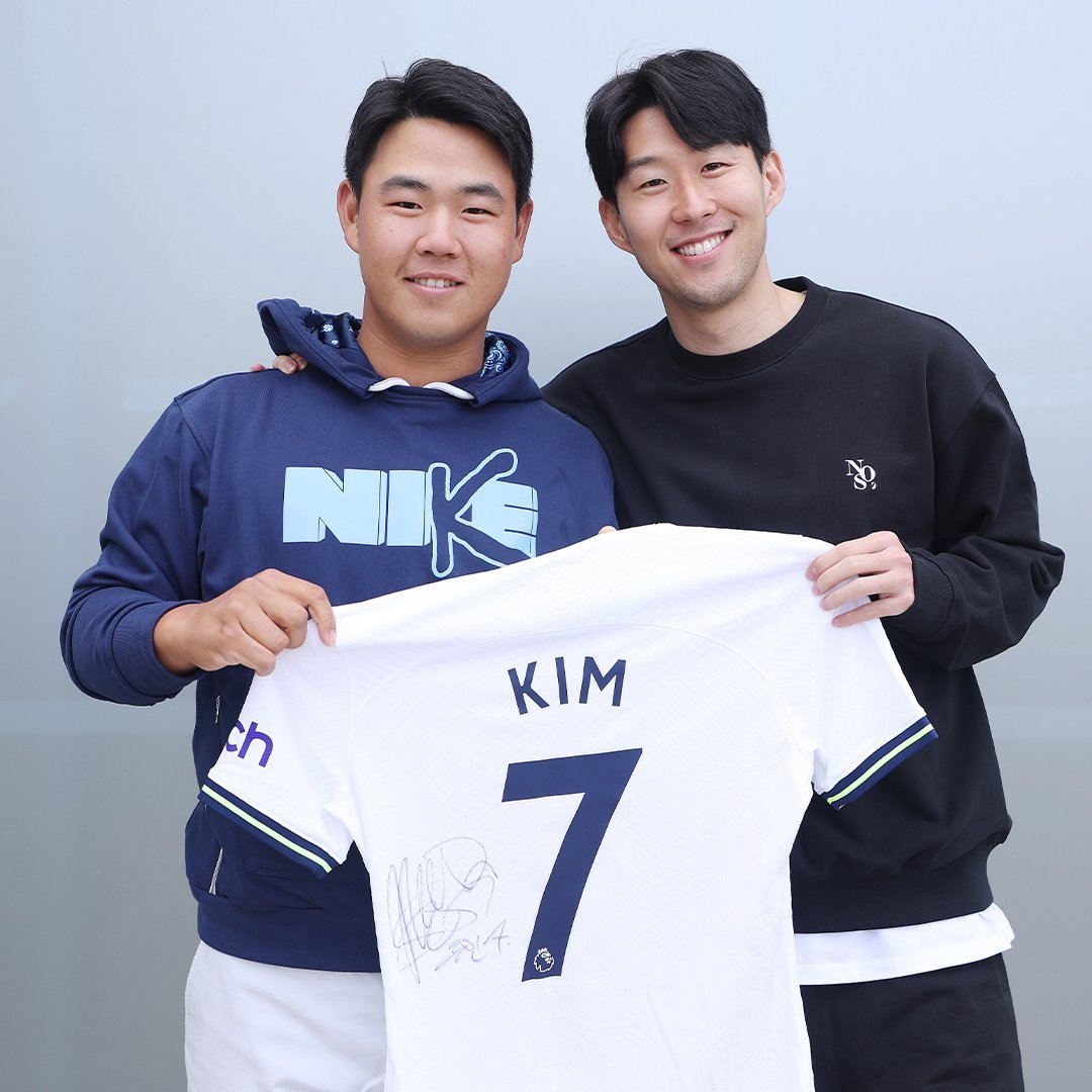 김주형(왼쪽)과 손흥민. 사진 출처 PGA투어 트위터