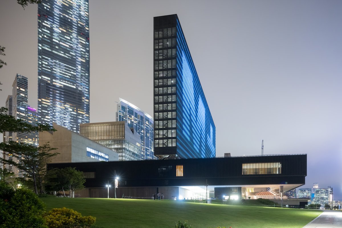 아시아 최초 동시대 비주얼 문화 박물관인 M+ 빌딩 외관. 홍콩관광청 제공