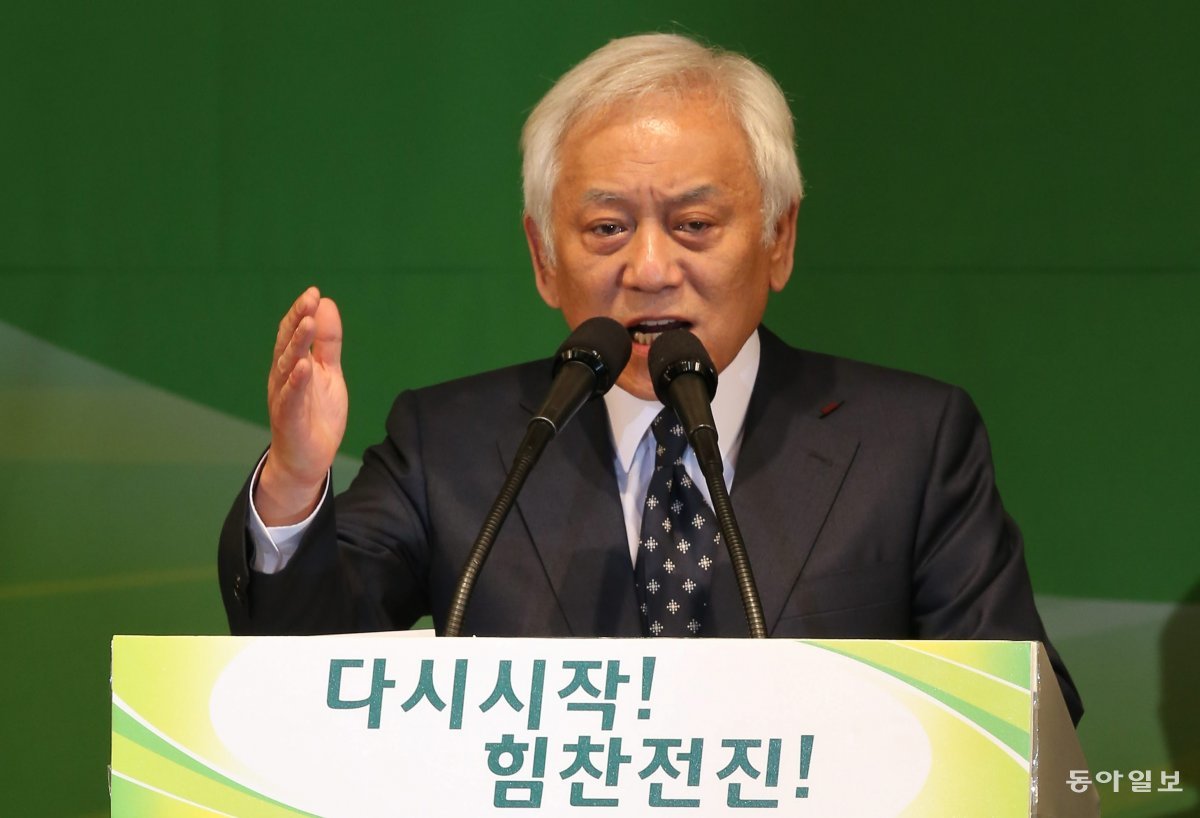 2013년 5월 전당대회에 출마한 김한길 위원장. 동아일보DB