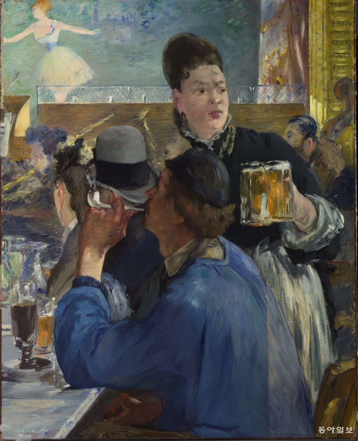 에두아르 마네 ‘카페 콩세르의 한 구석’, 1878-80. 캔버스에 유채. 97.1 x 77.5 cm사진: 국립중앙박물관 제공