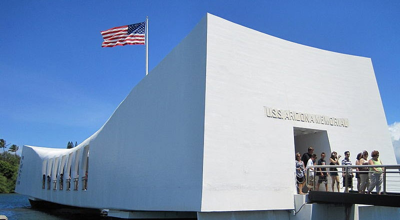 미국 하와이 오아후섬 진주만 국립 기념관.