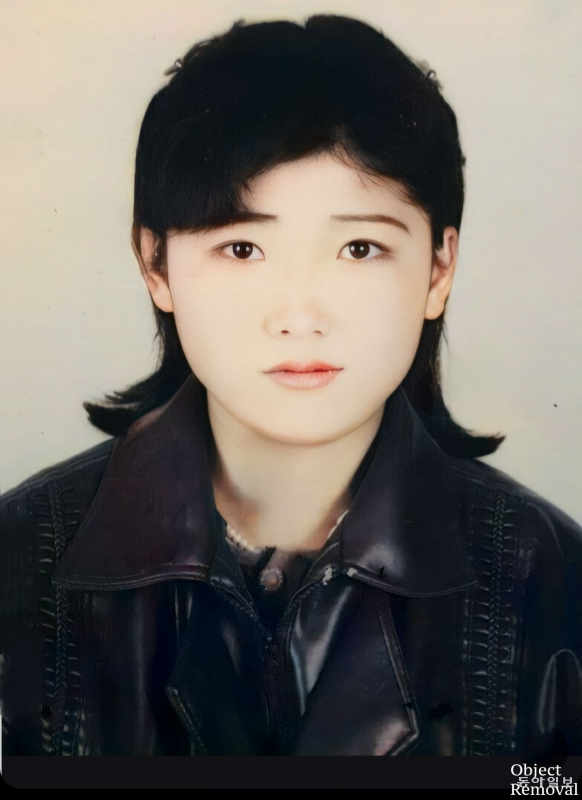 1997년 중국에 막 넘어왔을 때의 심수진. 19살 때 사진이다.
