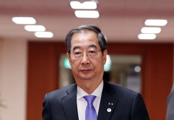 한덕수 국무총리가 20일 오전 서울 종로구 세종대로 정부서울청사에서 열린 국무회의에 참석하고 있다. 2023.6.20/뉴스1 ⓒ News1