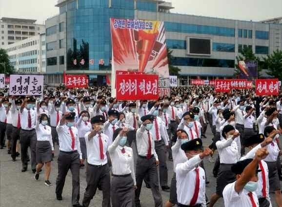 북한의 ‘6·25미제반대투쟁의 날’ 군중집회가 25일 각 도에서 진행됐다. 평양 노동신문