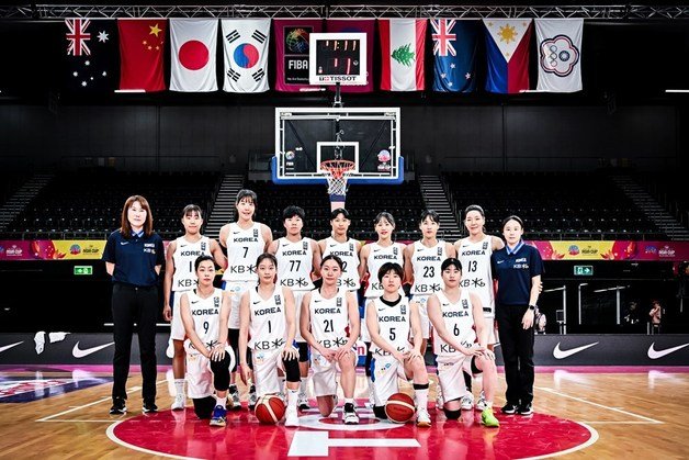 한국 여자농구 대표팀이 아시아컵 첫 경기에서 뉴질랜드에 석패했다.(FIBA 아시아컵 홈페이지 캡처)