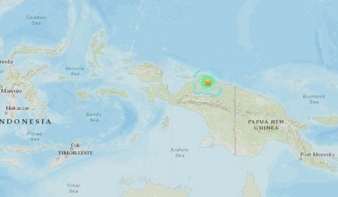 인니 파푸아 지역 위치도 - 구글 갈무리