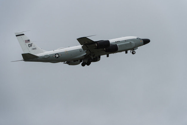 미 공군이 운용하는 RC-135S ‘코브라볼’ 정찰기. 미 공군