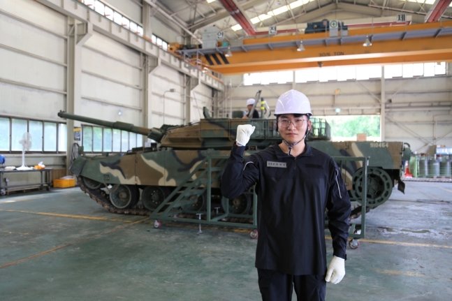 육군 3군수지원여단 소속 유영민 주무관. 육군 3군수지원여단 제공