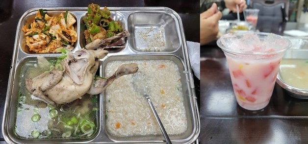 충북 괴산의 육군학생군사학교는 초복인 11일, 입이 딱 벌어지는 점심상을 간부와 훈련중인 학군단(ROTC) 학생 등에게 제공했다. (육대전 페이스북 갈무리) ⓒ 뉴스1