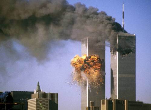 9.11 테러 당시의 모습.