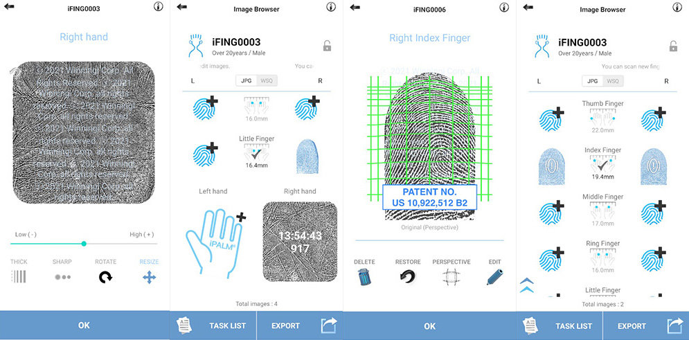 위닝아이가 기술 홍보를 위해 개발한 앱, 아이핑스캐너 / 출처=위닝아이