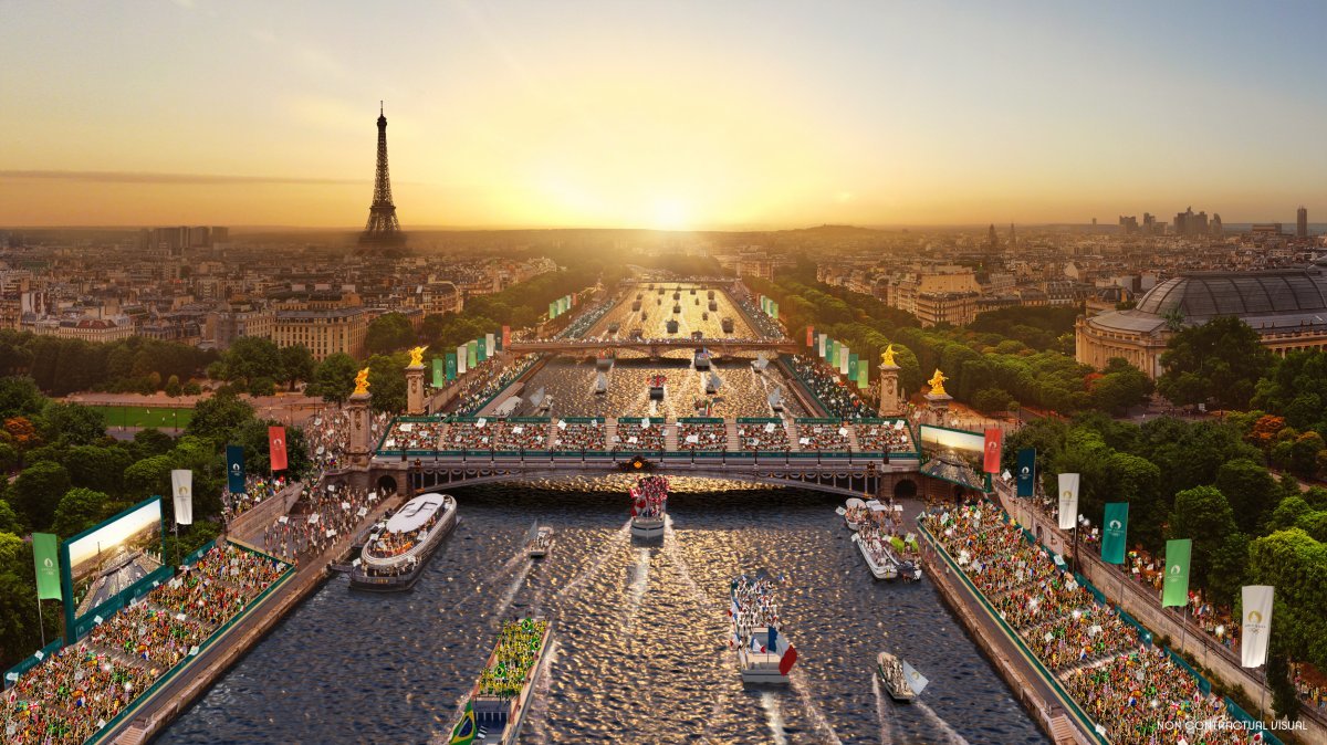 2024 파리 올림픽 개막식 상상도. 프랑스 관광청 제공
