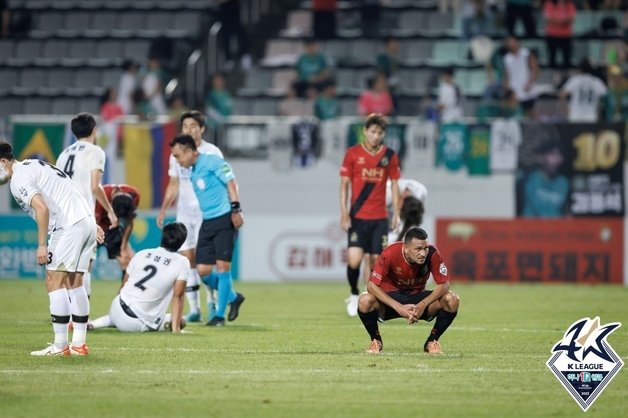 최근 4경기 연속 승리에 실패한 경남FC(한국프로축구연맹 제공)