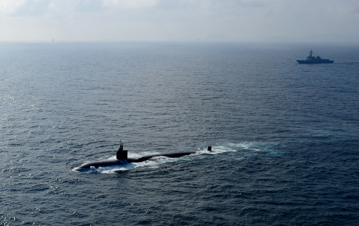 우리나라와 미국 해군이 29일 제주 남방해역에서 연합 대잠전 훈련을 실시했다. 2023.07.30 해군 제공