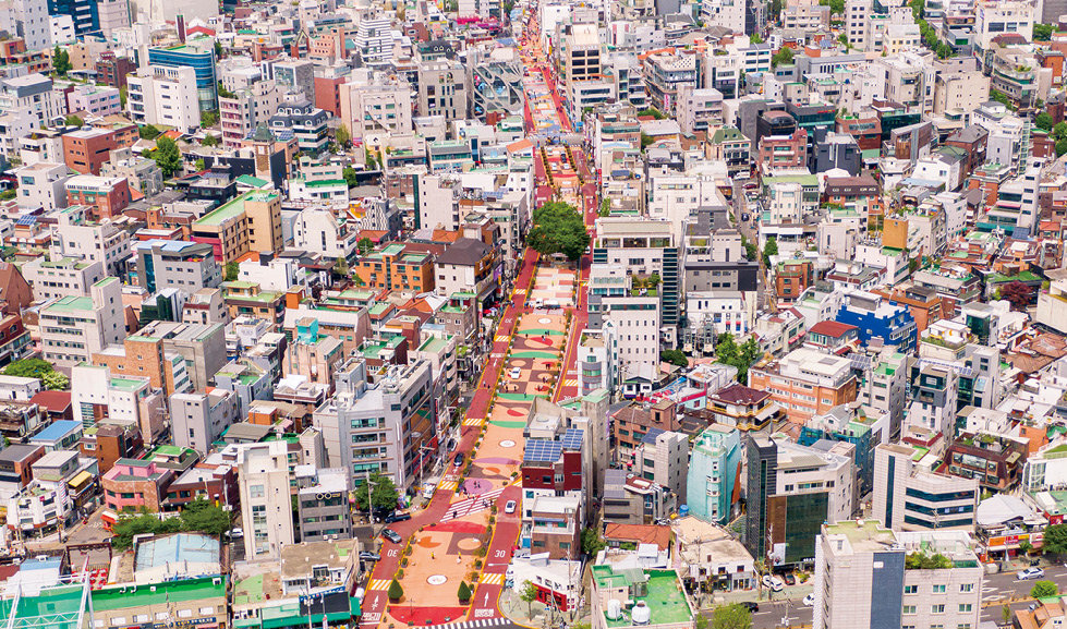 홍대 일대 레드로드 전경. 마포구 제공