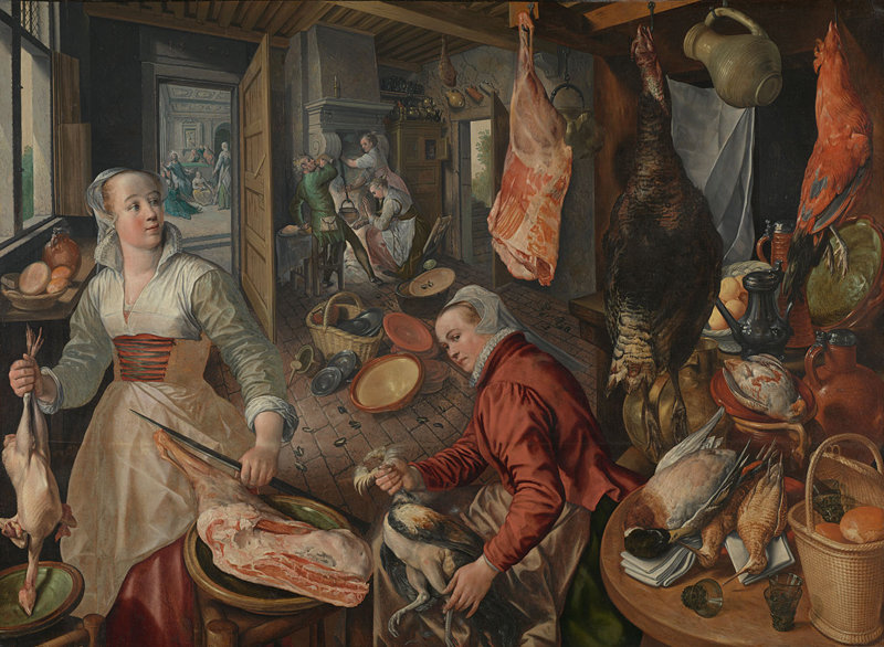 요아힘 베케라르, ‘4원소: 불’, 1570년, 영국 내셔널갤러리 소장. 국립중앙박물관 제공