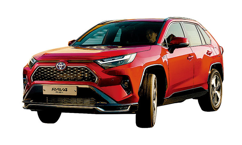 한국토요타의 준중형 스포츠유틸리티차량(SUV) RAV4 플러그인하이브리드. 한국토요타 제공