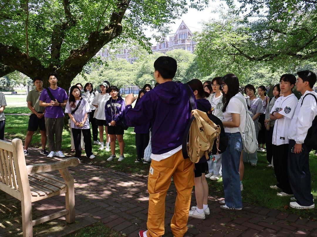 워싱턴대학교를 찾은 경기청년 사다리 프로그램 참가자들. 경기도 제공