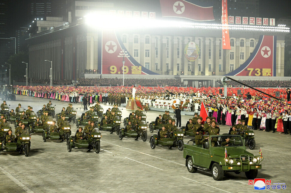 북한은 정전 70년을 맞은 2023년 6월 25일 심야에서 ‘전승절’ 대규모 야간 열병식을  개최했다.