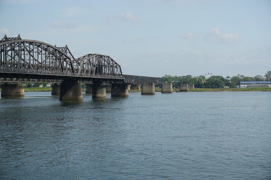 중국 단둥과 북한 신의주를 연결하는 ‘북중우의교’의 모습. ⓒ News1