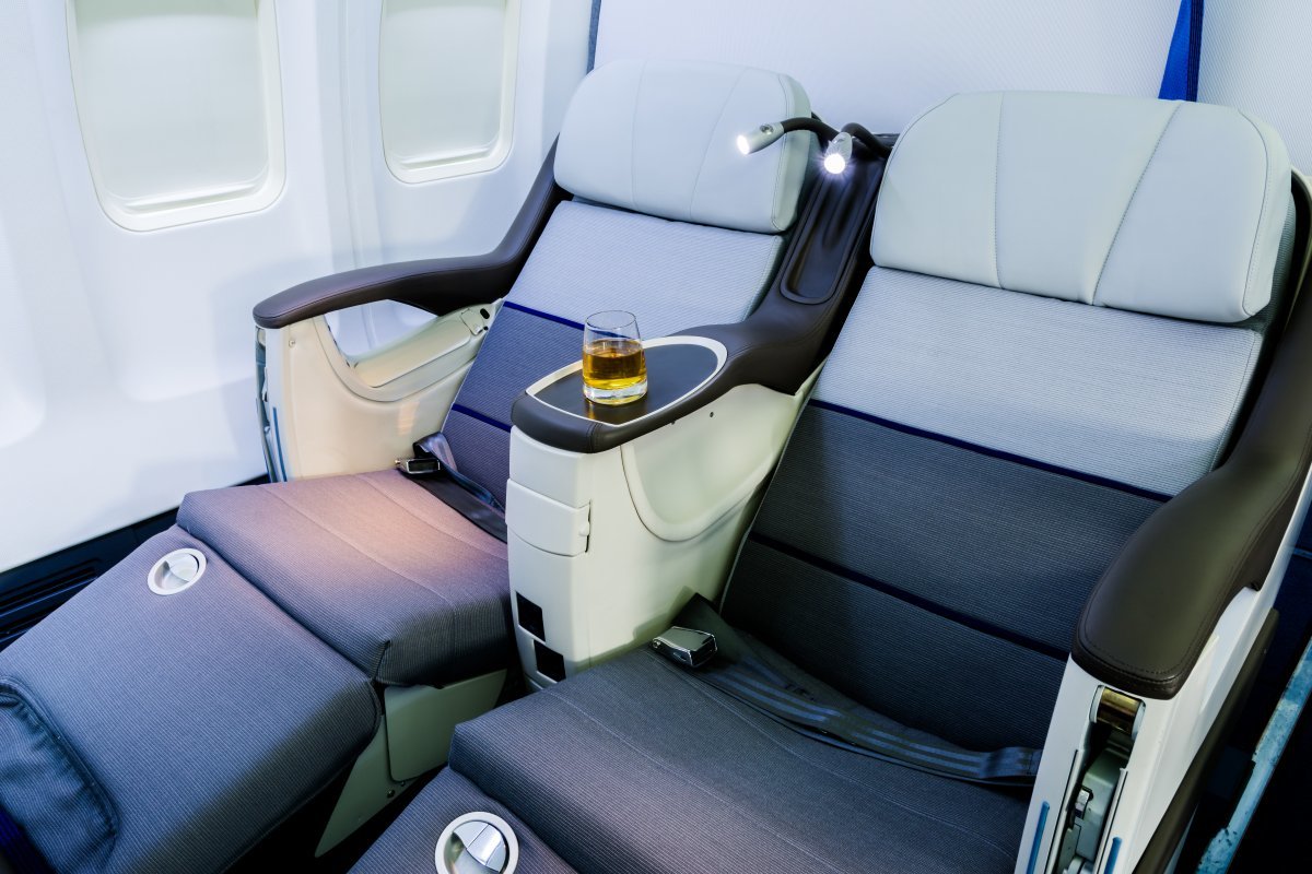 여객기 비즈니스석. 게티이미지뱅크