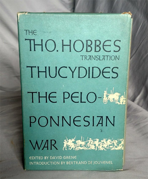 영국의 정치철학자 토머스 홉스가 번역한 펠로폰네소스 전쟁사. 사진 출처 이베이