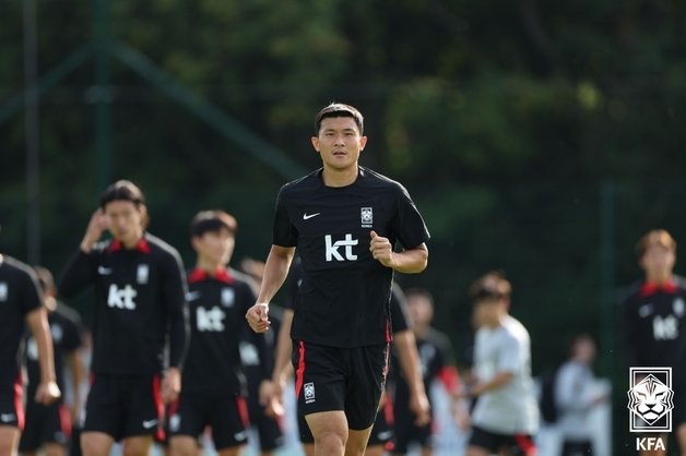 오랜 만에 합류한 김민재 (대한축구협회 제공)