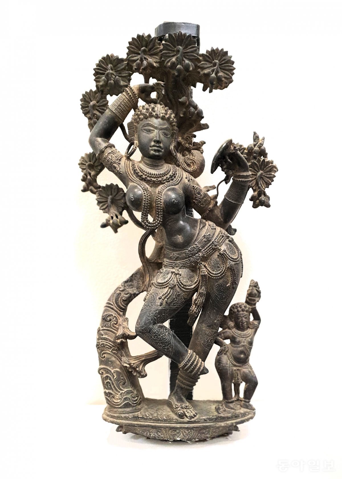 인도 국립박물관에 전시된 힌두교 신상.  박물관에서는 부처의 진신사리를 비롯해  인도 고유의 종교 예술을 진품으로 감상할 수 있다.