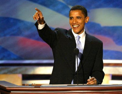 2004년 민주당 전당대회에서 “웃긴 이름의 마른 아이”라고 자신을 소개한 버락 오바마 상원의원. 민주당전국위원회(DNC) 홈페이지