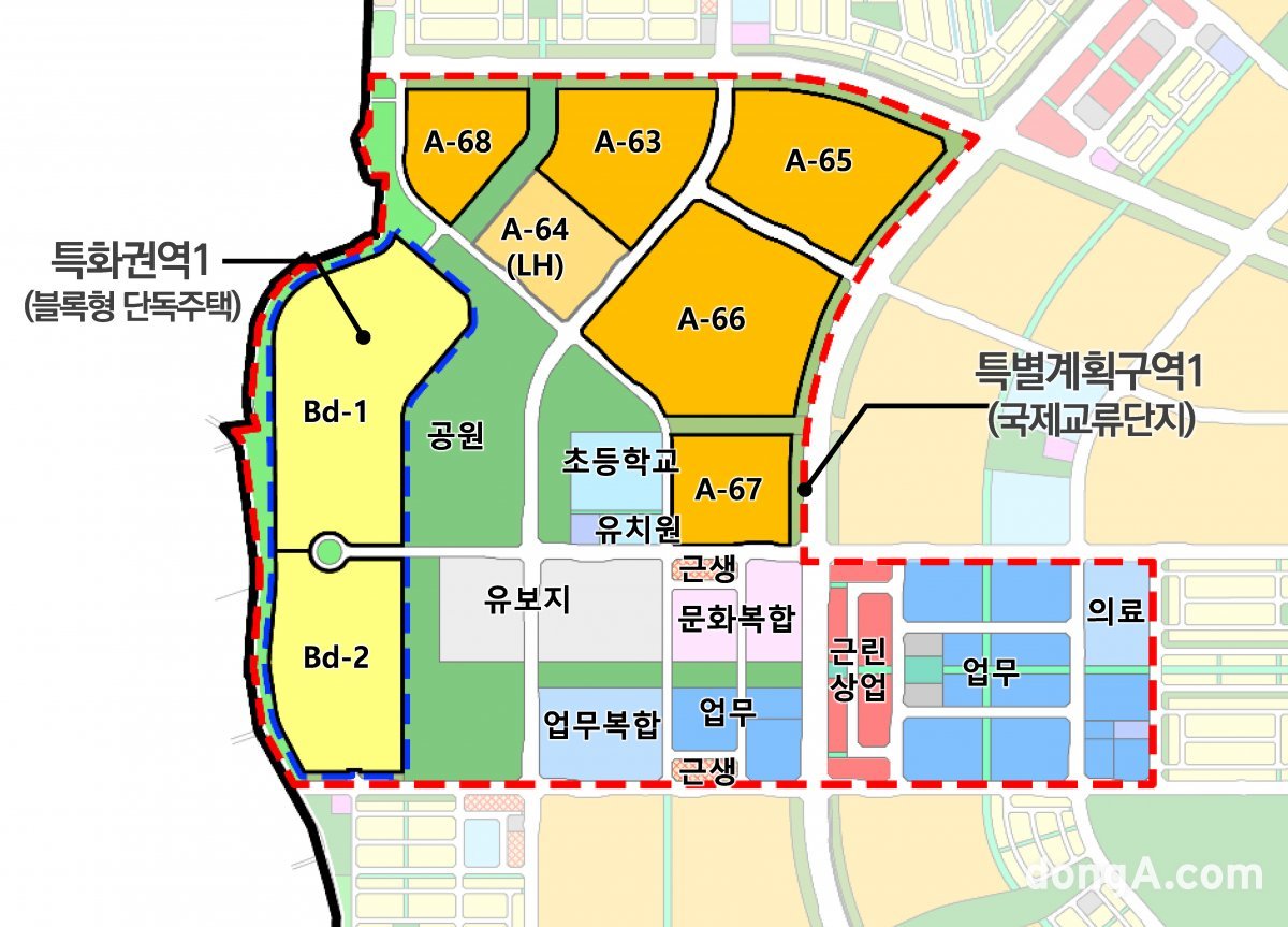 평택 고덕 토지이용계획도. LH 제공