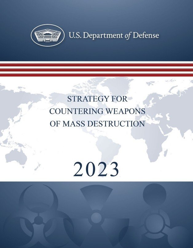 미 국방부가 28일(현지시간) 공개한 ‘2023 WMD 대응 전략’ 표지. 사진은 국방부 홈페이지 캡처.