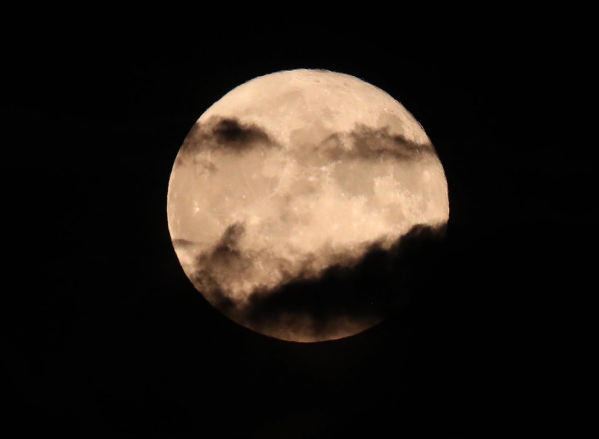 추석 당일인 29일에는 구름 사이로 한가위 보름달을 감상할 수 있겠다. 사진은 지난달 31일 서울 하늘에 뜬 ‘슈퍼 블루문’. 2023.08.31.뉴시스
