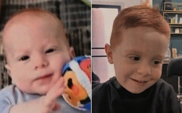 지난 7일 이스라엘 남부 니르오즈 키부츠(집단농장)에서 팔레스타인 무장정파 하마스에 납치된 9개월 아기 크리프(왼쪽)와 4살 많은 형 아리엘(오른쪽)의 모습. 2023.10.12.