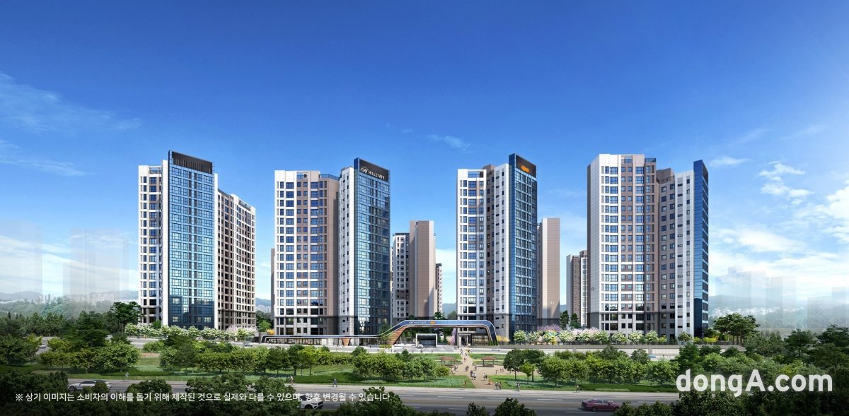 힐스테이트 e편한세상 문정 투시도. 현대엔지니어링, DL이앤씨 제공